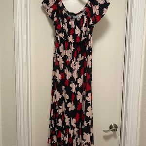 Off the shoulder maxi dress